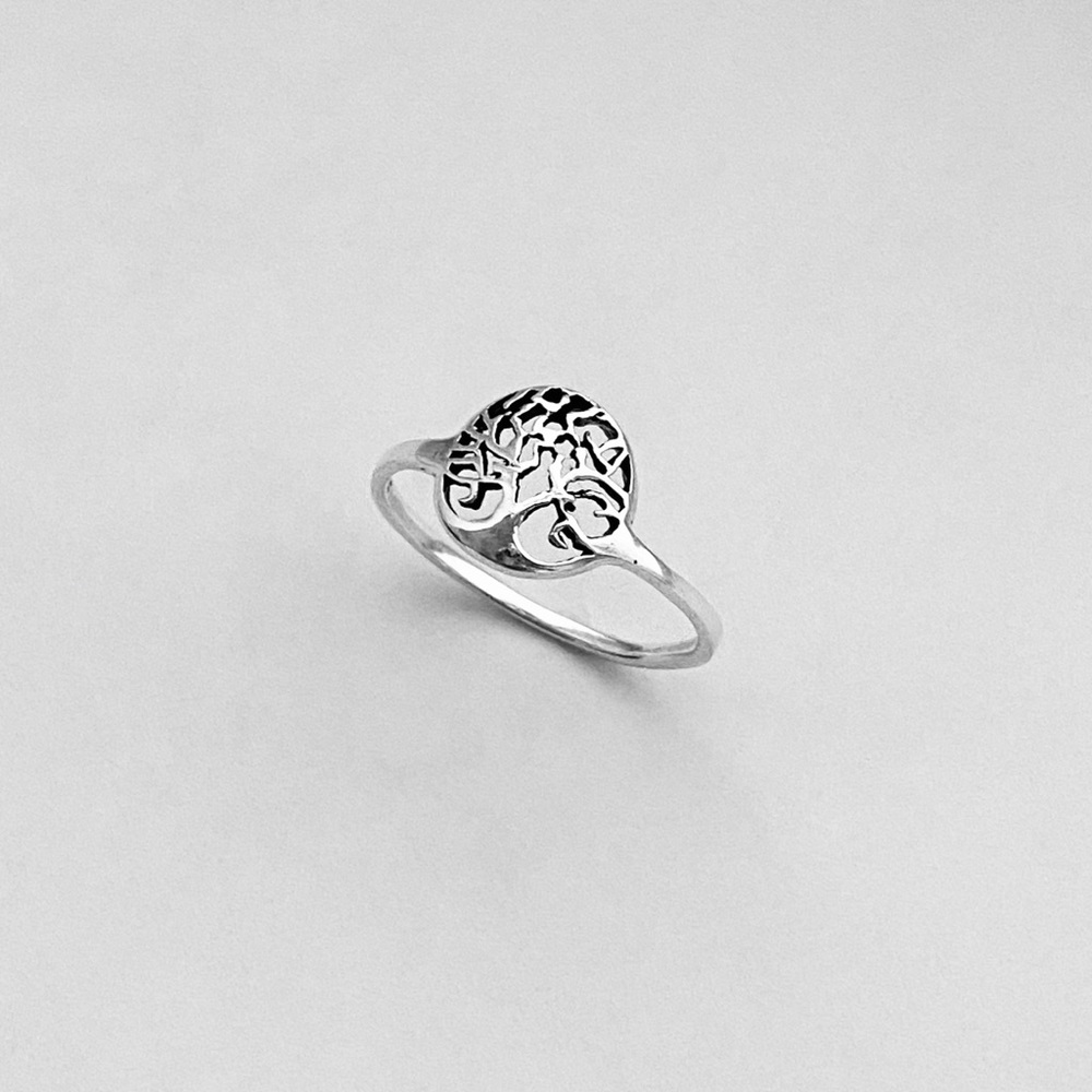 Sterling silver small tree of life ring, tree of life ring, silver tree of life